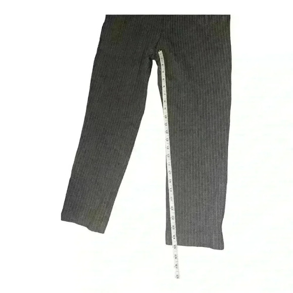 Chicos Womens Gray/White Pinstripe Pull-on Straight Leg Pants, Size 15 - Picture 6 of 6